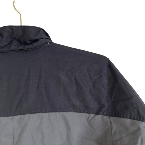 Y2K Youth LL Bean Two Tone Gray Thinsulate Nylon Full Zip Winter Coat Size 14/16 - Picture 16 of 16